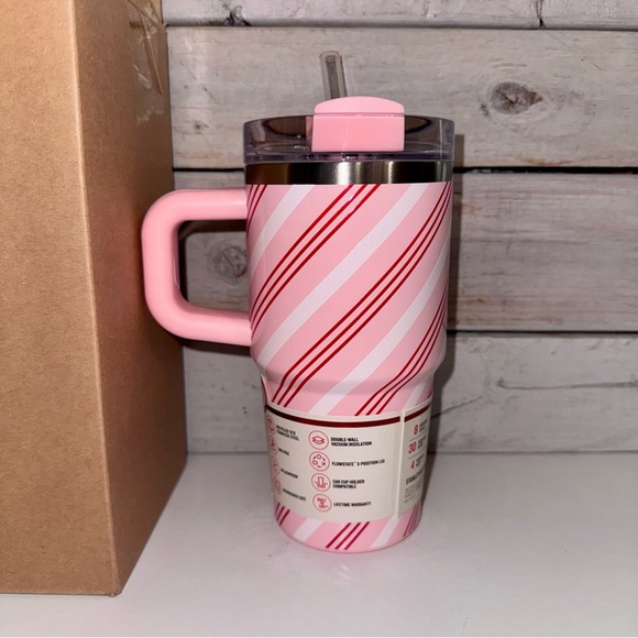 Stanley 20 oz FlowState Quencher Tumbler Strawberry Twist 2025 Target Release - Picture 3 of 9